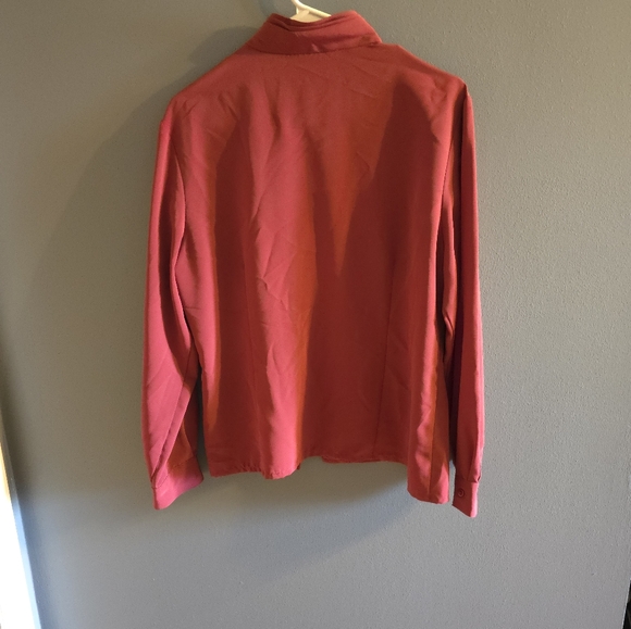 Red Button-Up Shirt - Picture 5 of 5